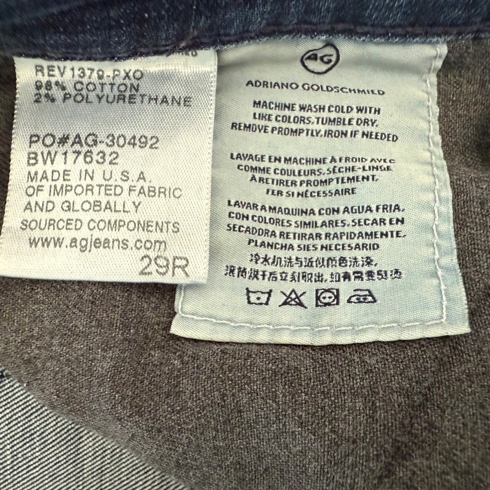 AG Adriano Goldschmied The Farrah Skinny Jeans - High‎ Rise Dark Wash (29R) - Picture 6 of 9